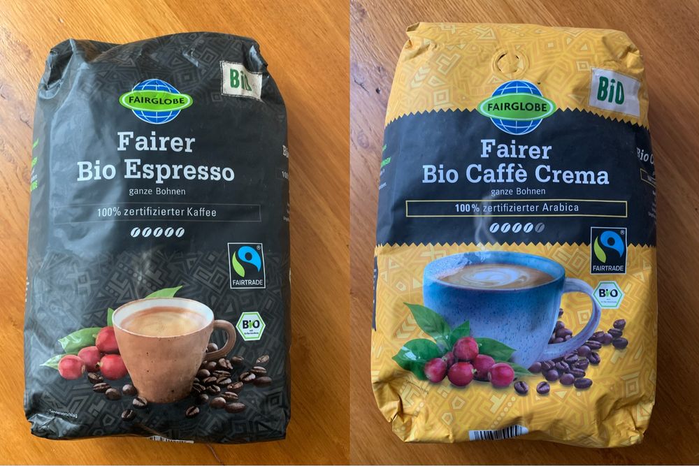 Кава в зернах Melitta Lavazza Tchibo Eduscho Jacobs Dallmayr 1кг 0.5кг