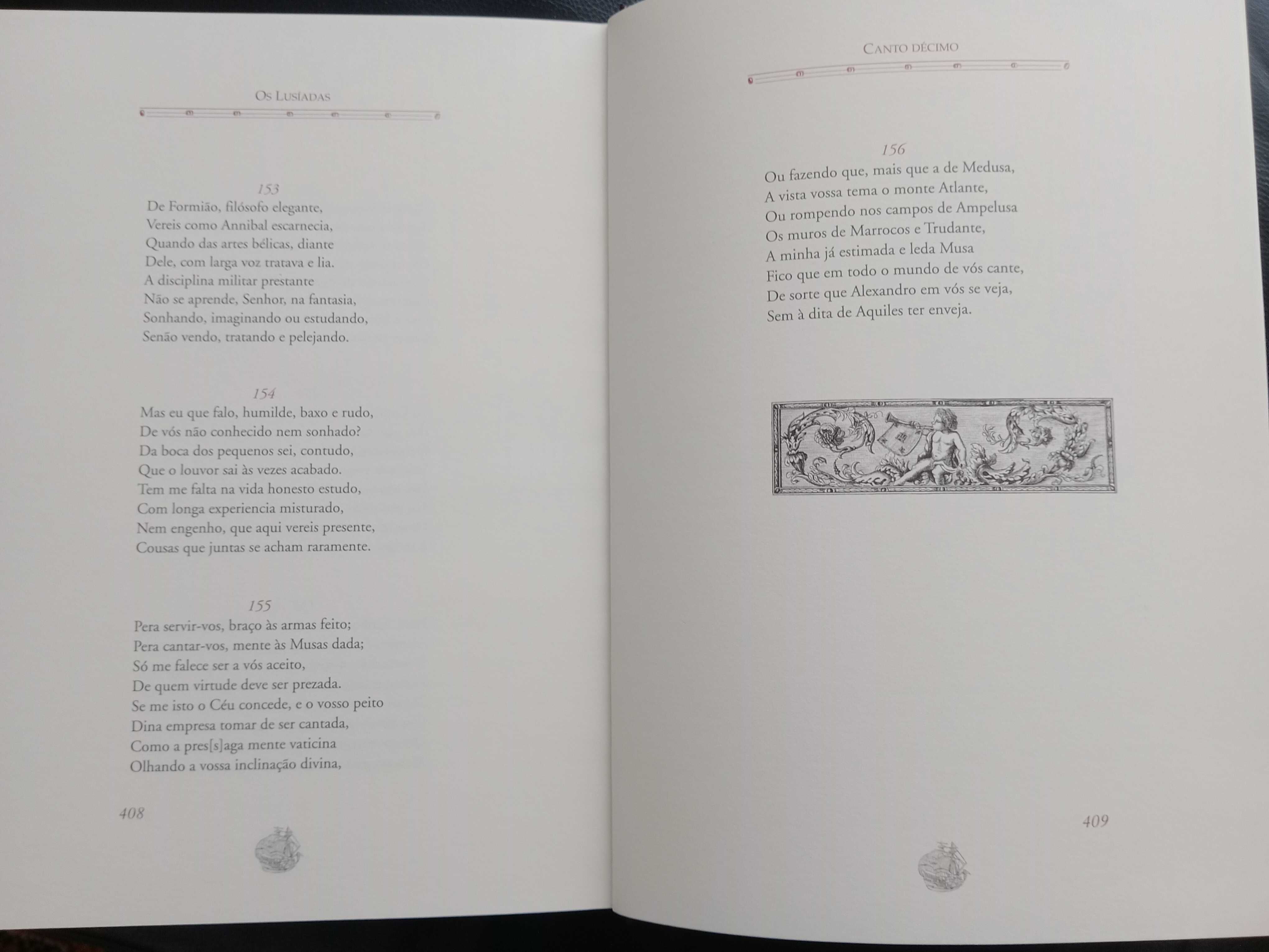 Livro Lusíadas novo, encadernação de luxo