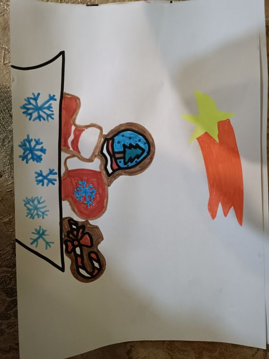 Малюнок картина "Зимовий шедевр"