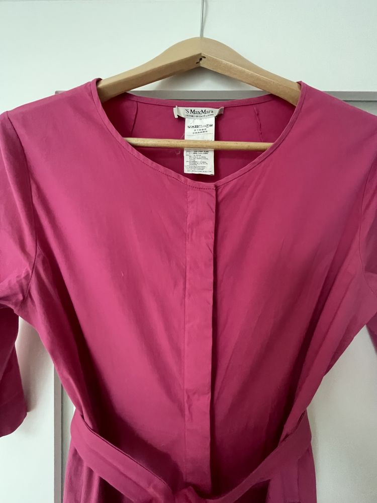 Продається котонова сукня Smax mara, колір фуксія, на гудзиках