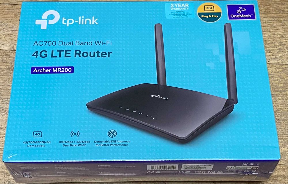 Router 4G LTE TP-Link Archer MR200 AC750 na kartę nanoSIM 2.4 i 5 GHz