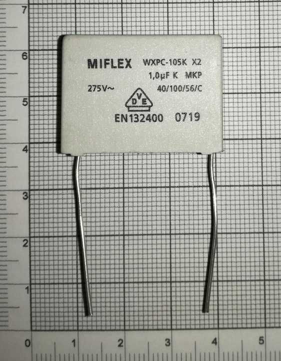 Kondensator przeciwzakłóceniowy WXPC-105K 1uF 275V