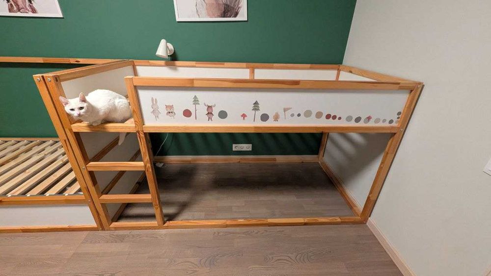 Ліжко IKEA KURA, 2 шт + матраци