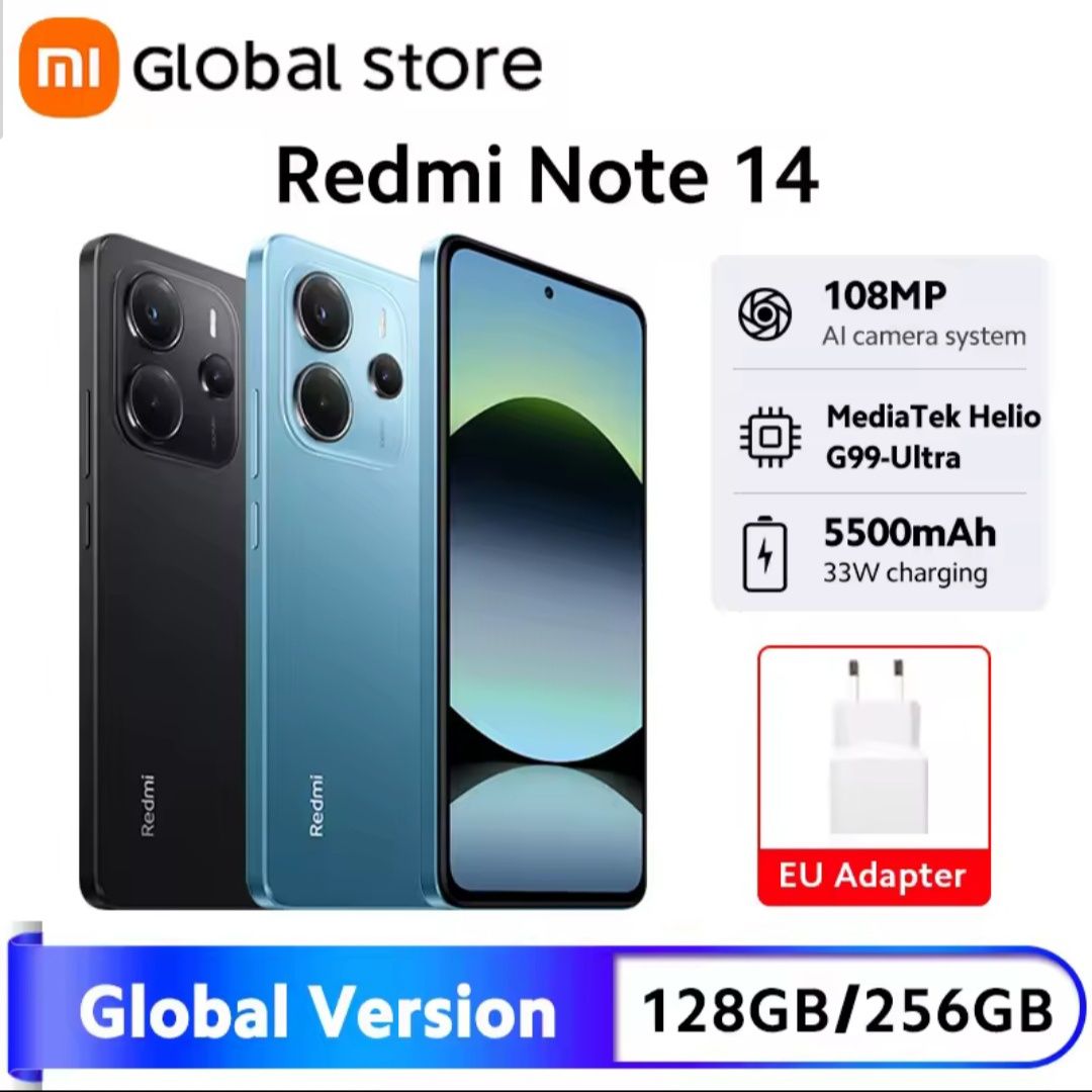 Xiaomi Redmi Note 14 8/256 з NFC Зарядка в комплекті+чохол