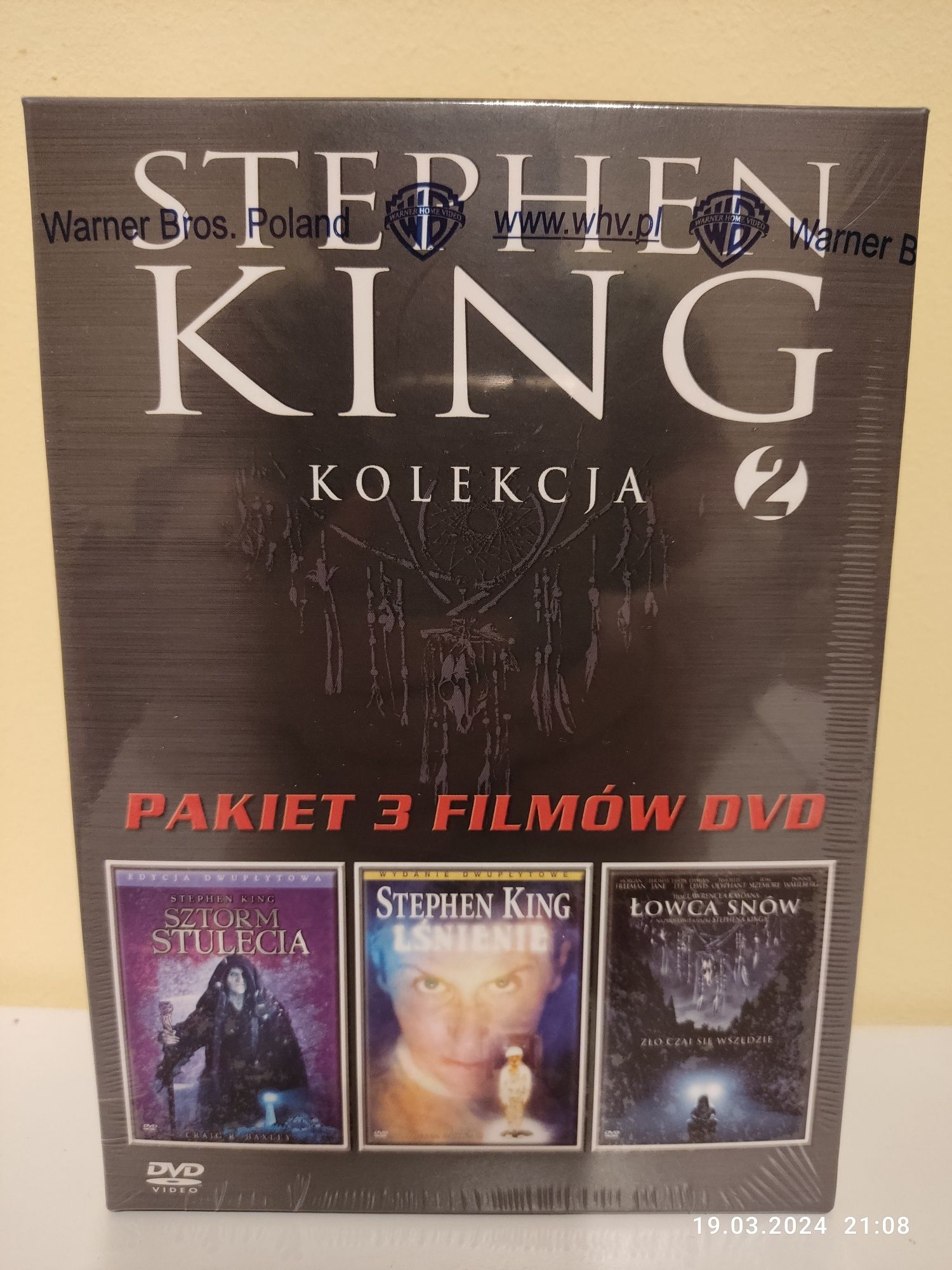 Stephen King Sztorm Stulecia Lśnienie Łowca Snów pakiet DVD NOWY