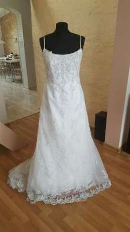 suknia ślubna rozmiar 42 cena 580