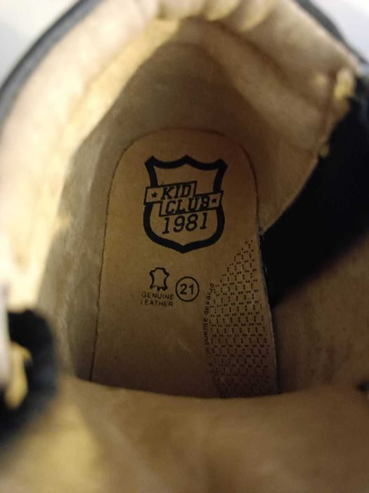Botas Kid Club em pele, n.º 21 - NOVAS (oferta do envio)