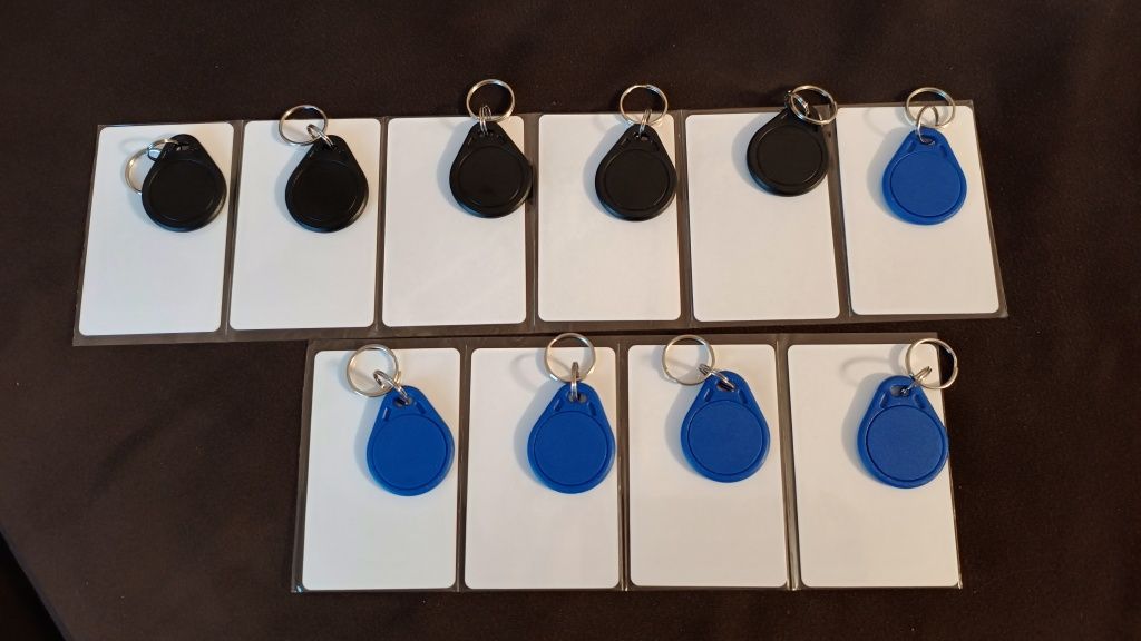 Breloki RFID i karty dostępu - 10 szt
