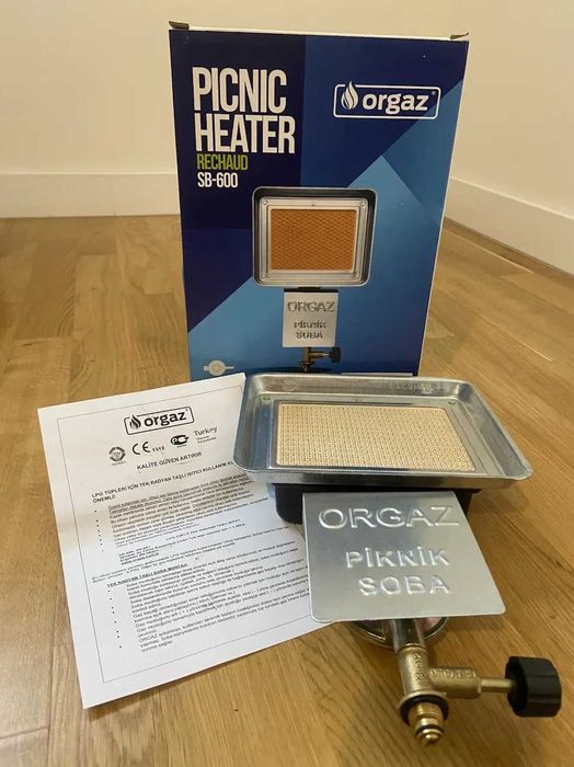 повний комплект газового обігрівача з редуктором та газовий балон