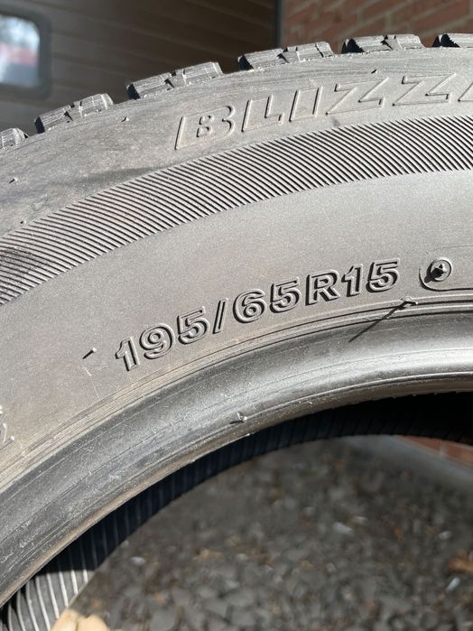 195/65 R15 BRIDGESTONE BLIZZAK VRX (95% протектор) Липучка! 185 60