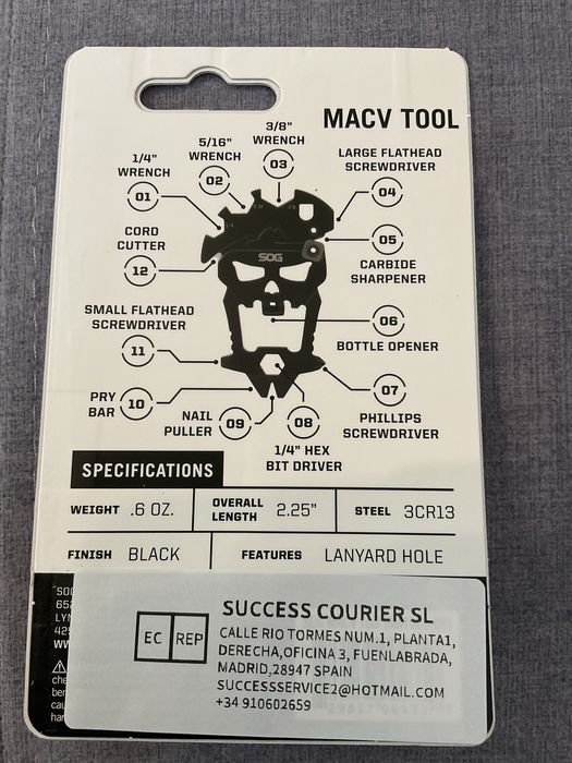 Брелок мультитул SOG MACV TOOL подарунок оригінал інструмент EDC