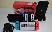 Nintendo Switch Oled 256 GB przeróbka Kamikaze CFW + Akcesoria