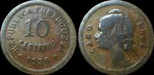 Moeda de 10 Centavos - 1930 - Cabo Verde