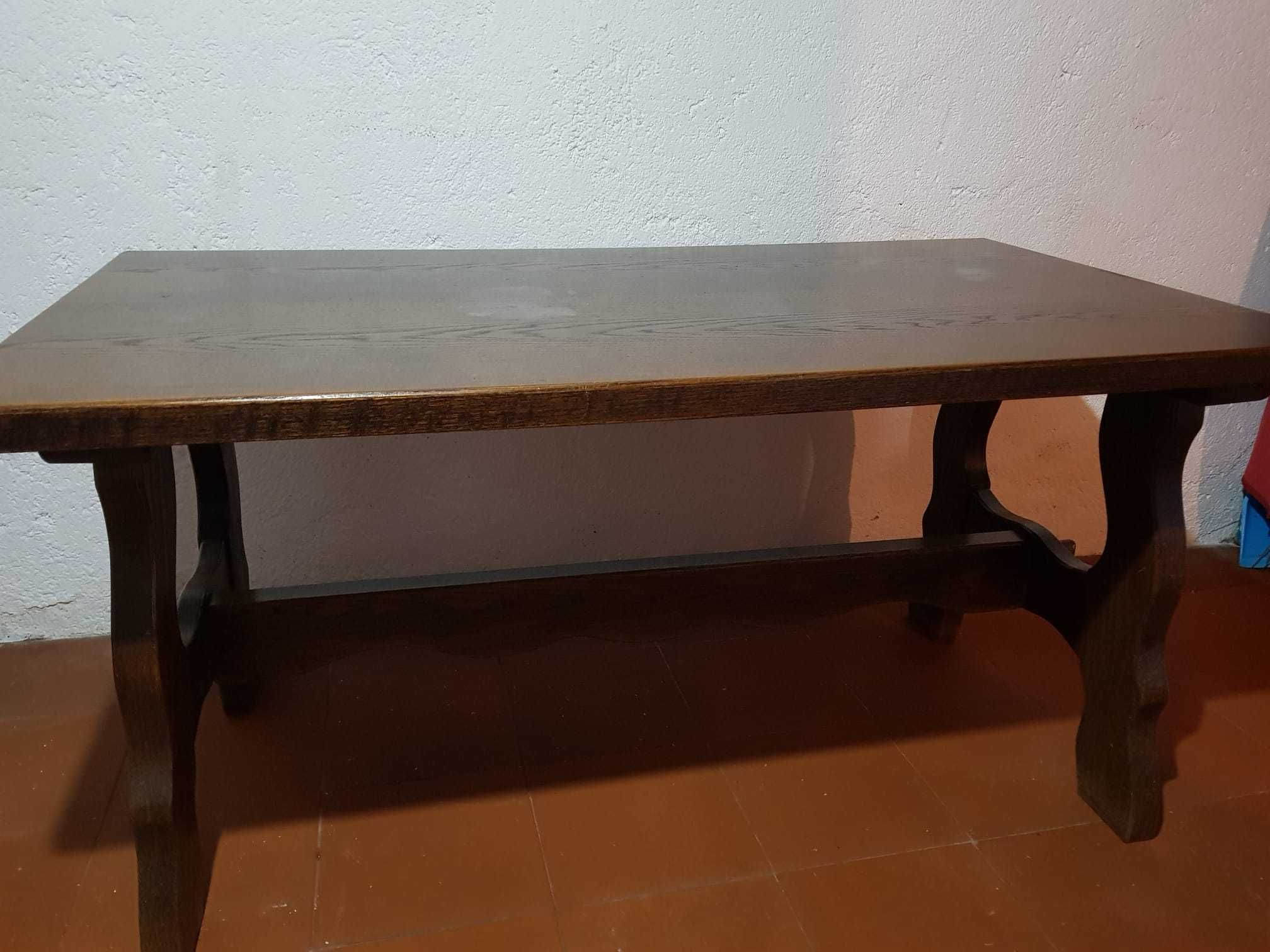 Mesa Rustica e Cadeiras em Madeira Nobre