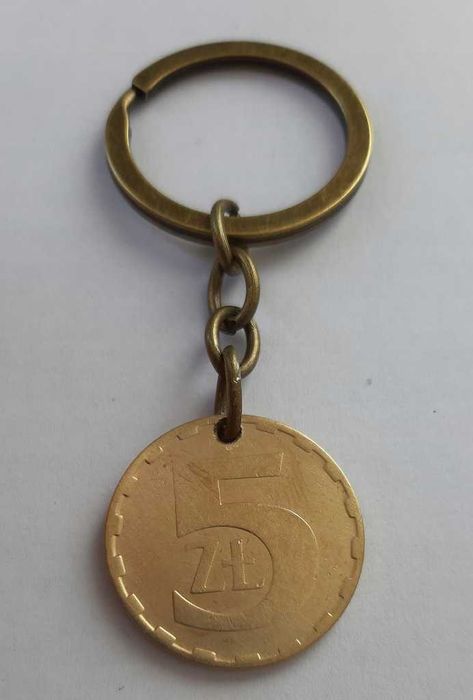 wyjątkowy BRELOK == 5 zł PRL == 70mm