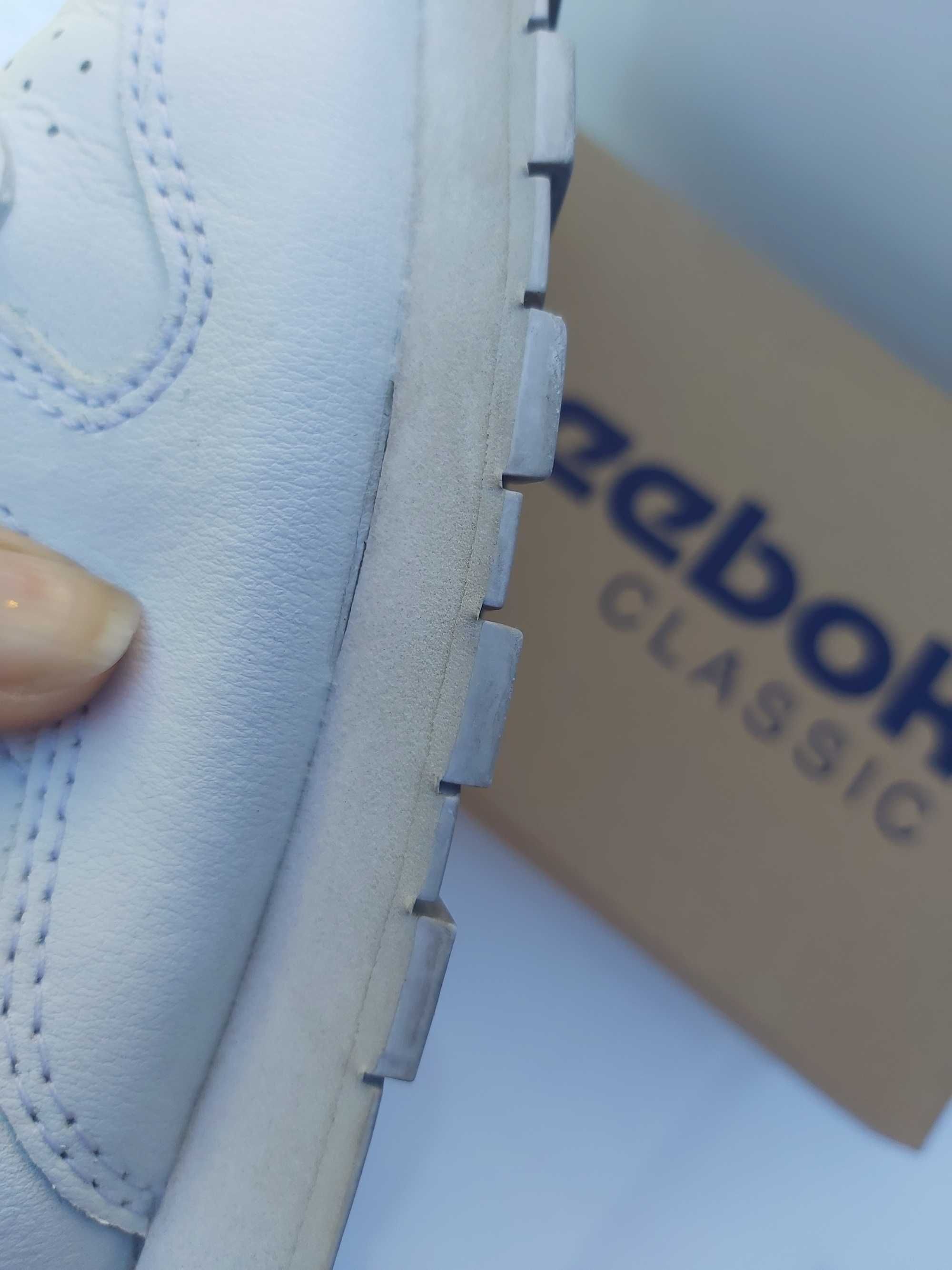 SP Sportowe sneakersy Reebok leather classic 38 białe półbuty skórzane