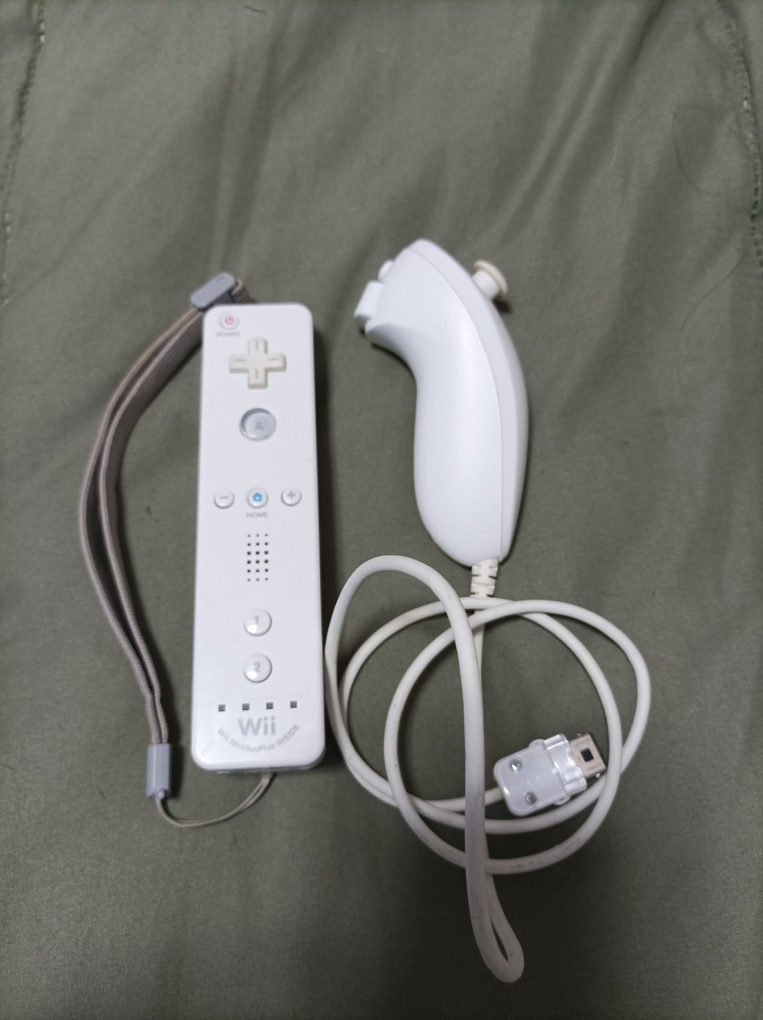Conjunto de comando e nunchuck wii