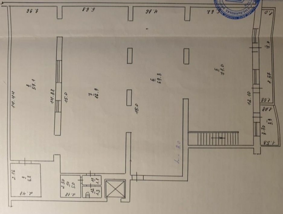 Центр. Продаж приміщення 475 м.кв, вул Проскурівська. 45