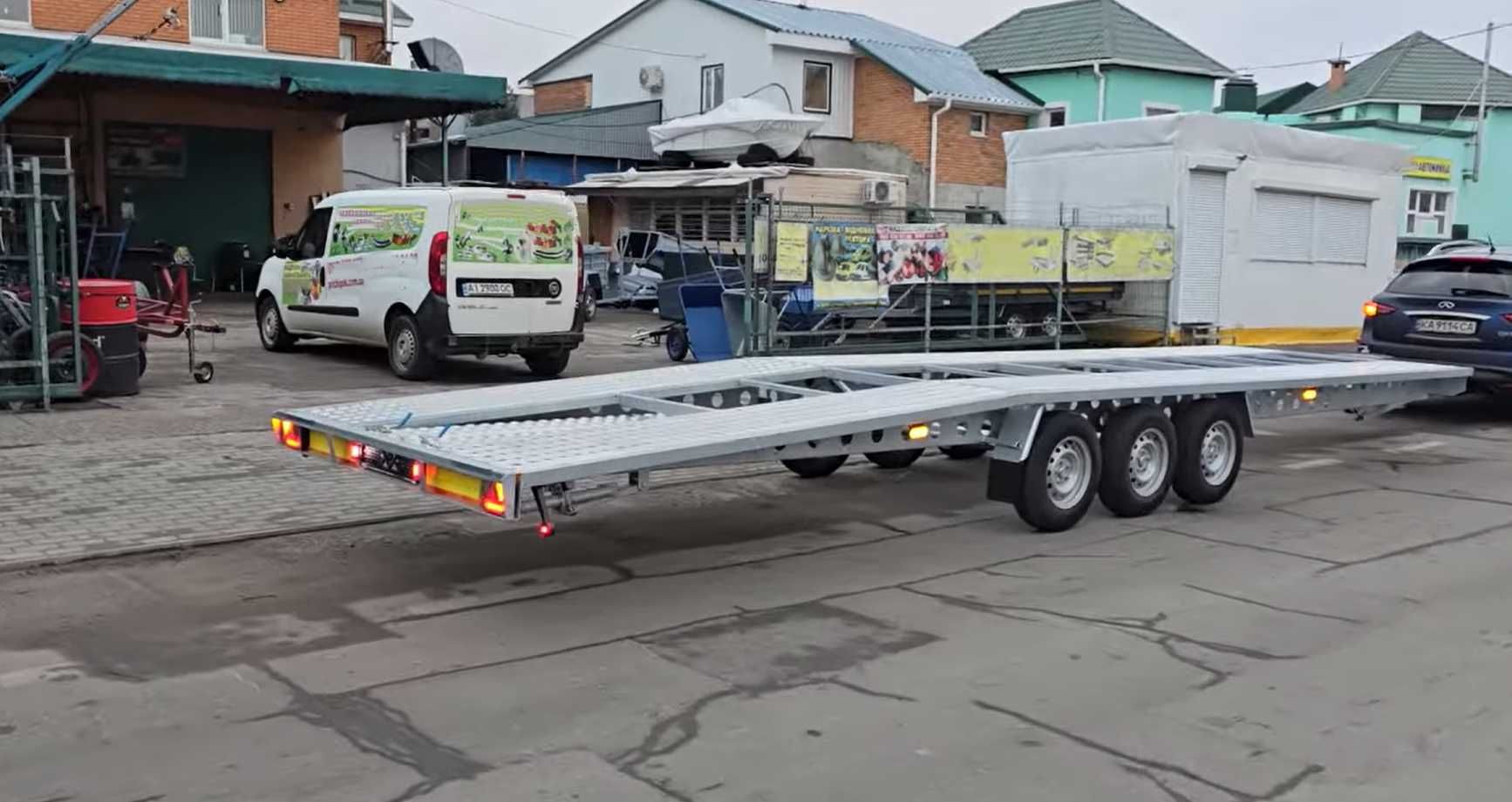 Лавет, лафет, причеп для перевозки автомобіля, автоевакуатор 8500х2200