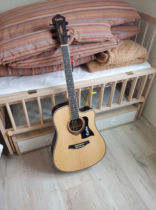 матовая гитара акустическая металические струны полноразмерная