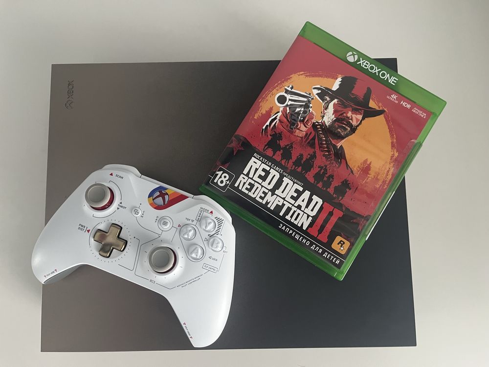Xbox One X, Gold Rush. 1Tb HDD. RDR2. Геймпад. Коробка