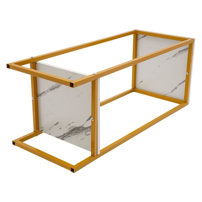 Stojak na Kwiaty Zloty z wyrazem Marmuru