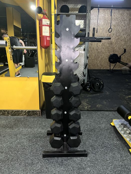 Набор Прорезиненные шестигранные гексагональные гантели