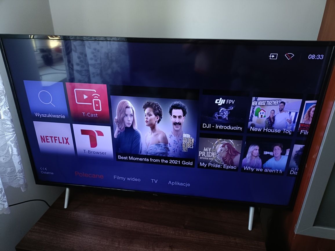 Telewizor TCL 55 cali 4K SMART TV DVB -T2