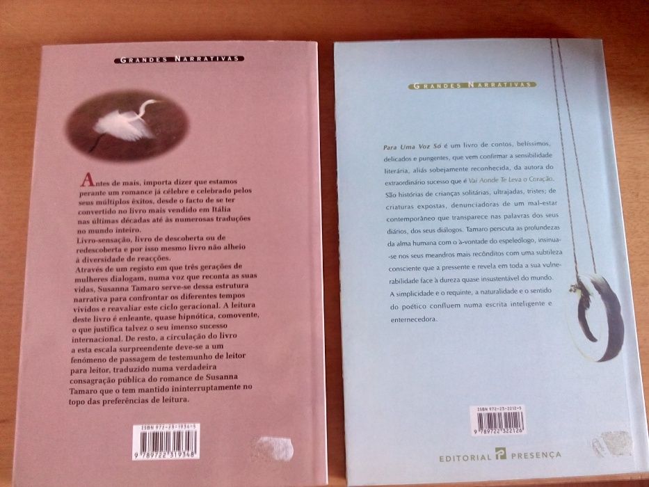 2 Livros de Susana Tamaro
