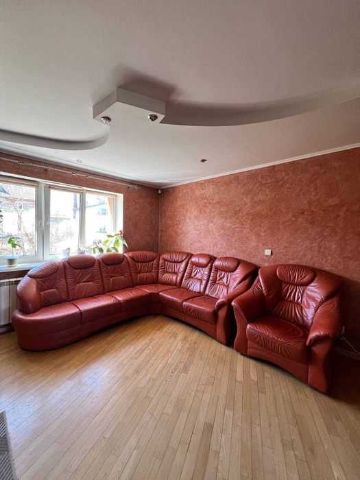 диван кутовий шкіряний з кріслом. Виробництво Німеччина. бренд Himolla