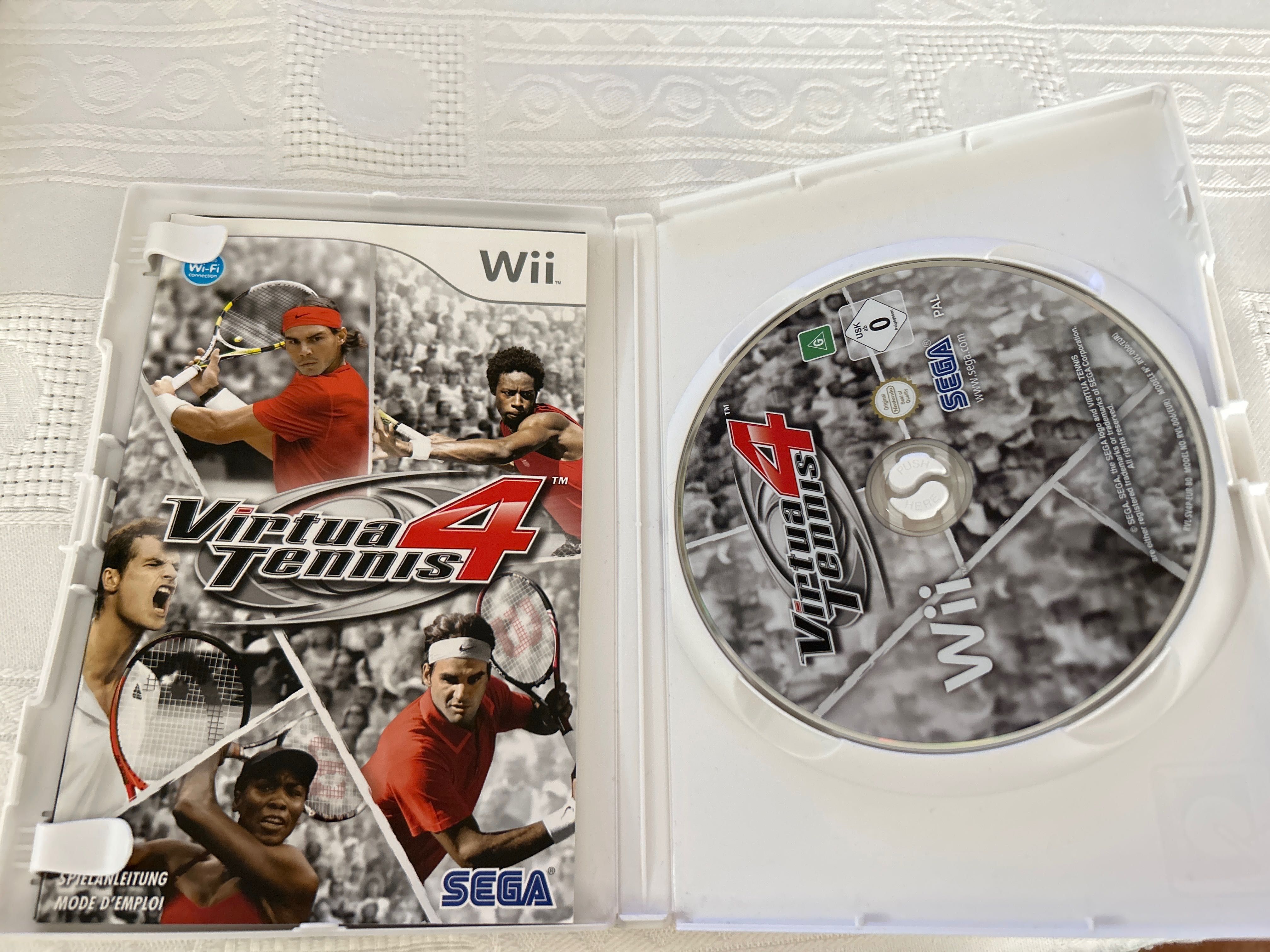 Conjunto 5 Jogos Wii (futebol, tennis e hockey no gelo) usados em FR