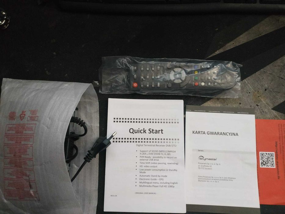 Dekoder Skymaster STB M265 DVB-T2/HEVC/H.265