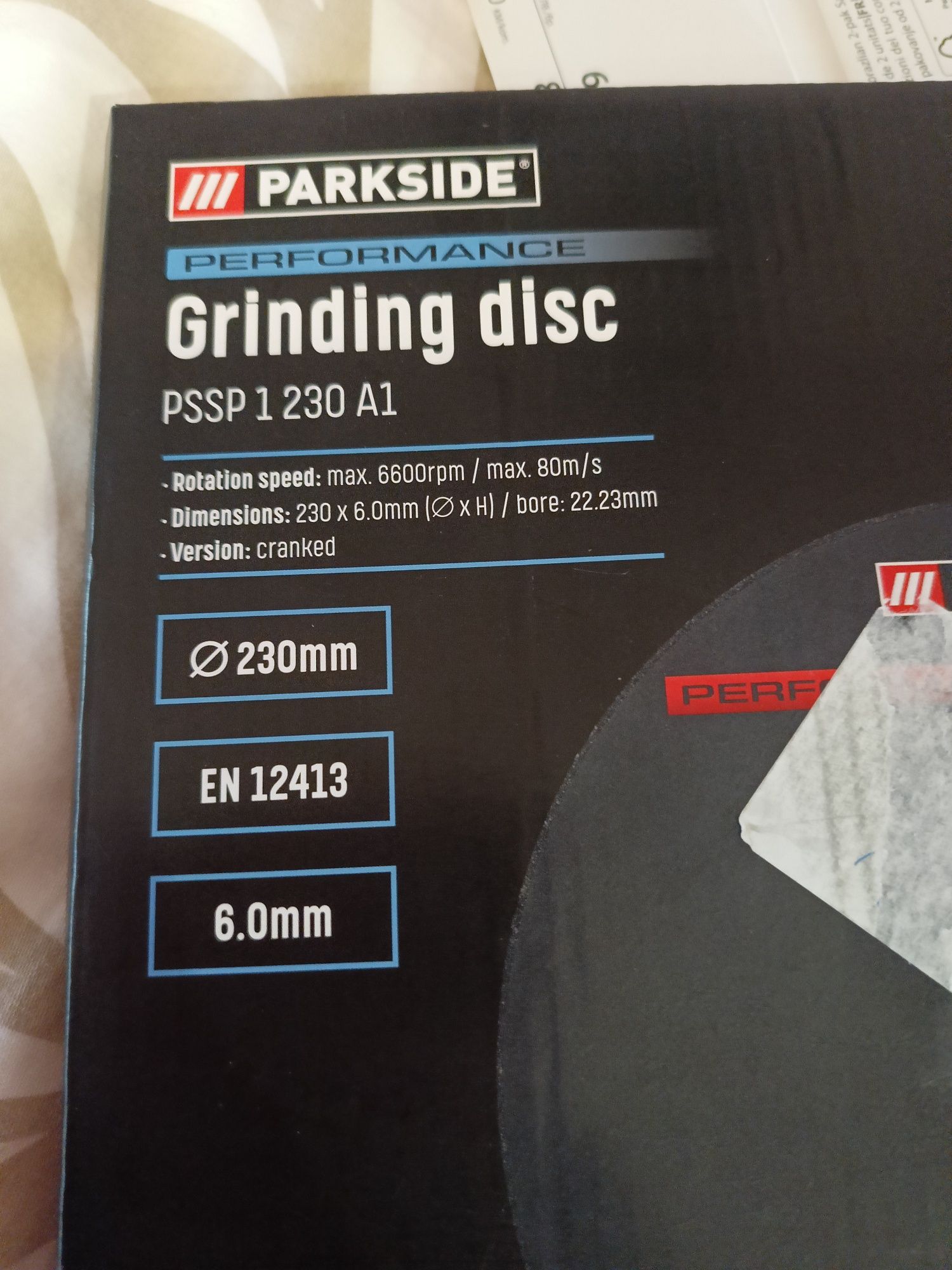Tarcza ścierna szlifierska Parkside Performance 230 mm Flex