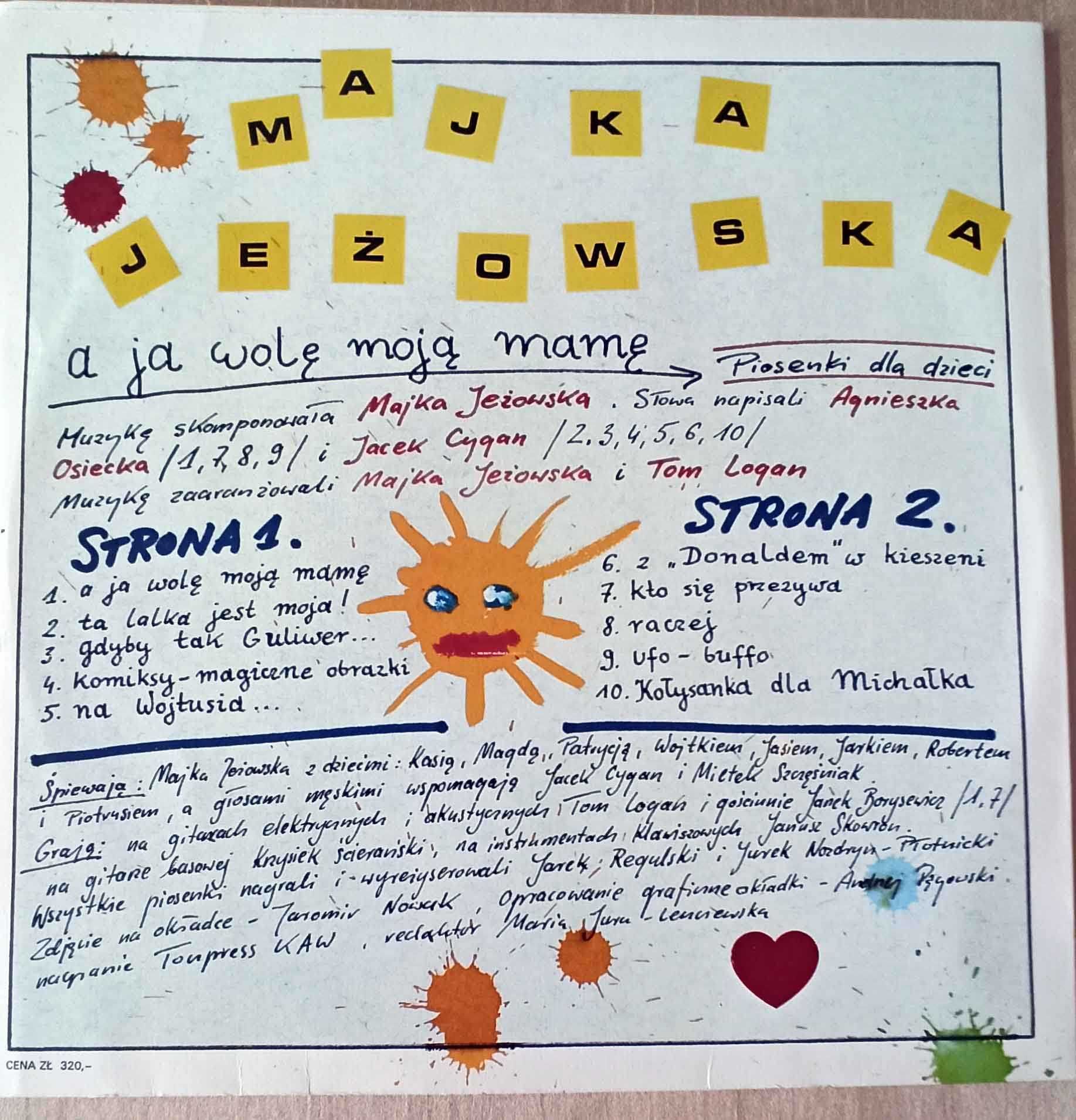 Majka Jeżowska-A ja wolę moją mamę   Płyta winylowa