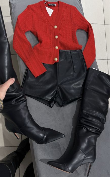 Шорти з екошкіри у стилі Zara