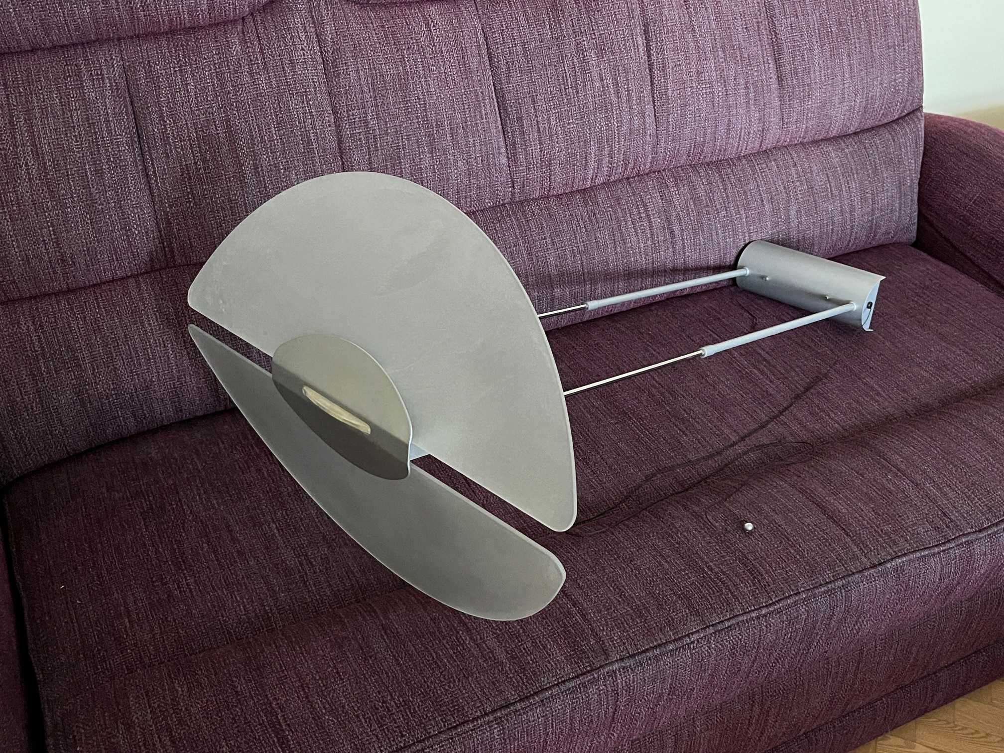 Włoska lampa wisząca,sufitowa,żyrandol, metal,szkło,regulacja jasności