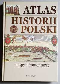 Atlas historii Polski Mapy i komentarze Świat Książki Nowy!