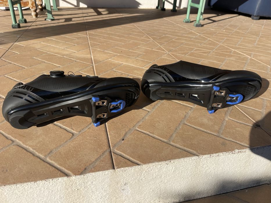 Sapatos bicicleta estrada Tabolu 42 aperto rapido com encaixes