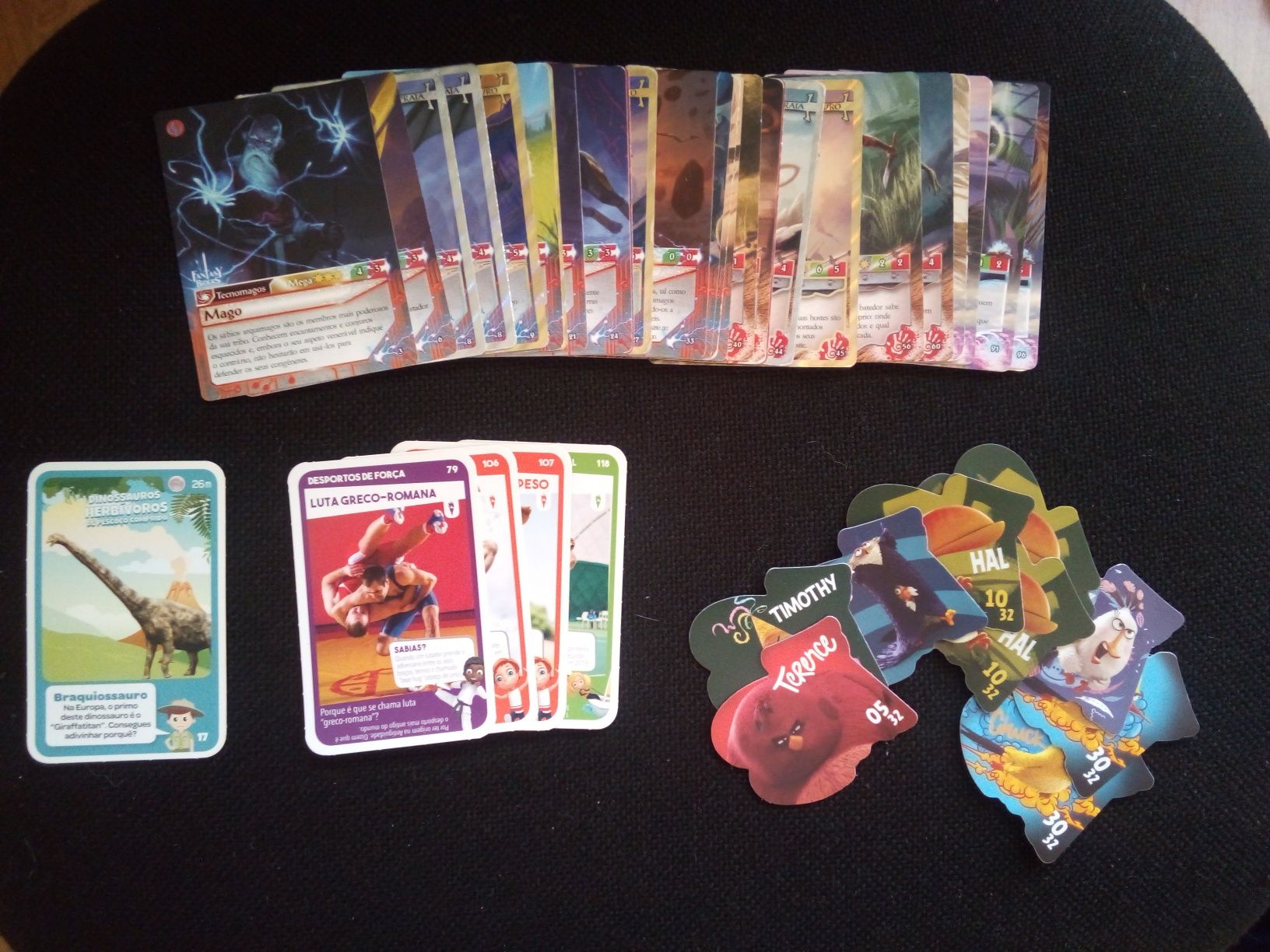 Troco cartas Fantasy Riders 1/2, Super Desportos/Animais, Angry Birds