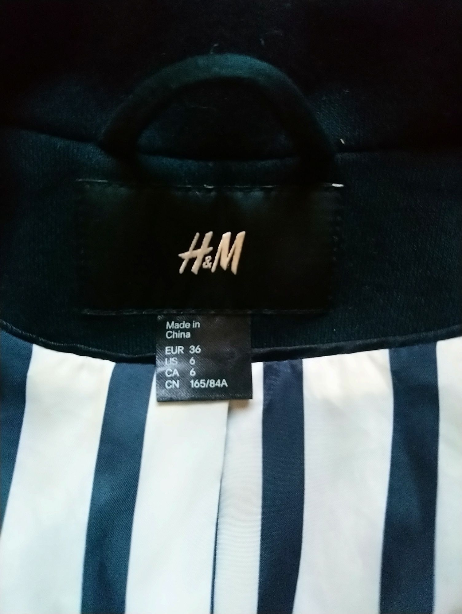Піджак чорний H&M 36 розмір