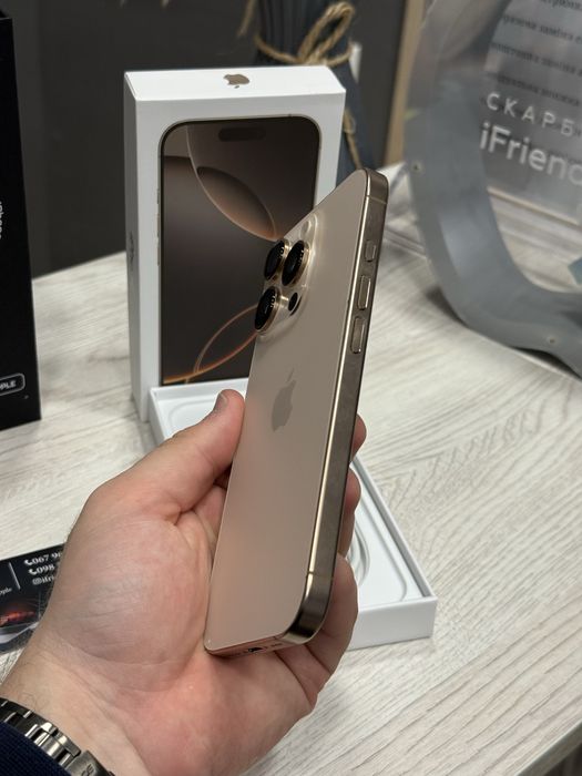 New/Open box iphone 16 pro 256gb desert titanium.