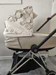 Gondola simply flowers beige do wózka Cybex mios 2.0 i 3.0