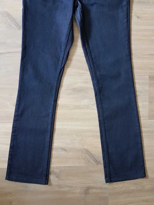 Granatowe bawełniane jeansy ciążowe H&M MAMA roz. 36