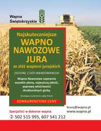 Wapno nawozowe Tlenkowe, Magnezowe, Węglanowe, Kreda-DOTACJE POLSKA !