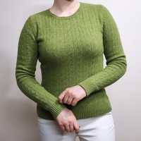 Zielony seledynowy sweter wełniany wool