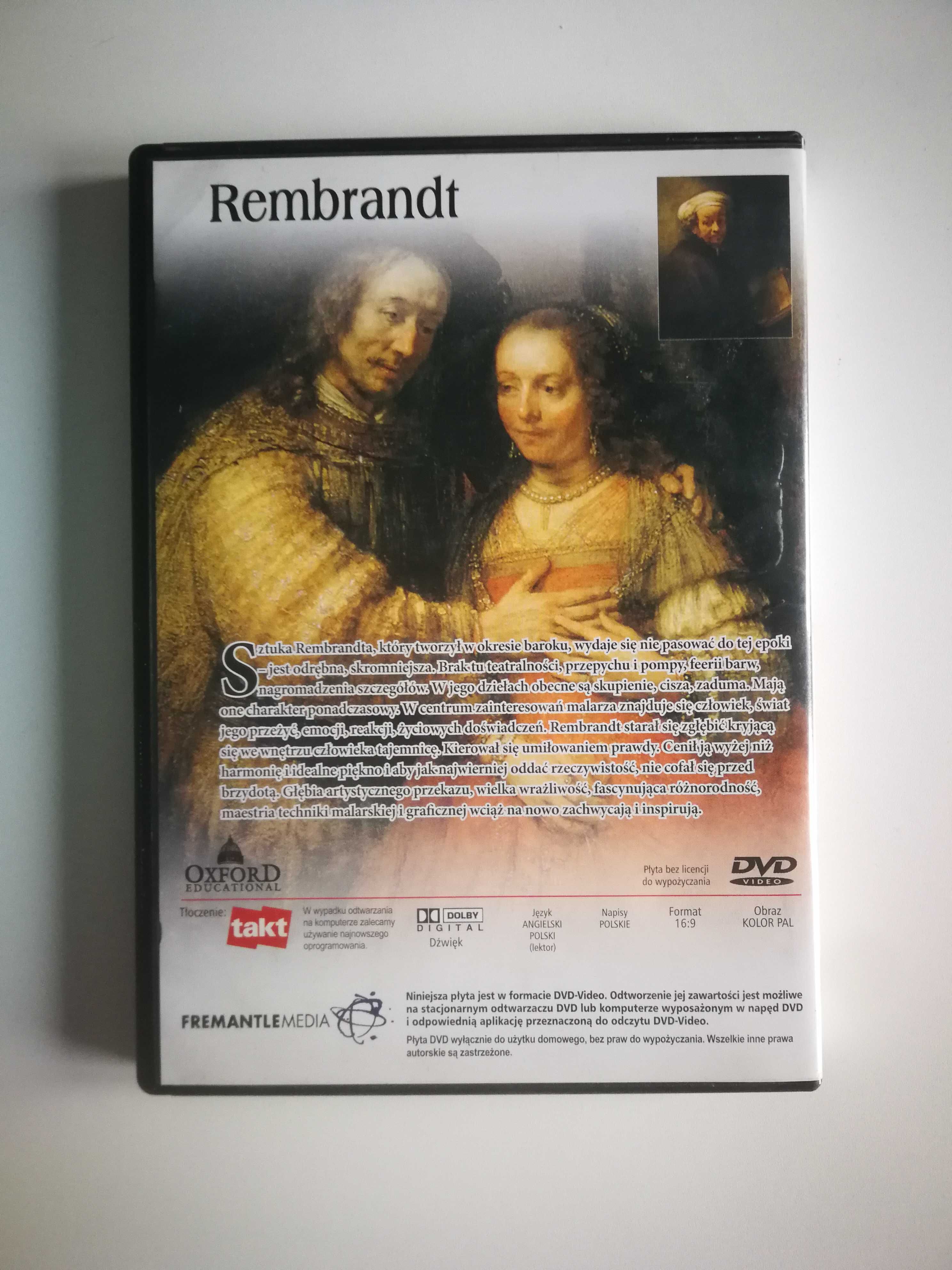 Rembrandt film na DVD opowieści o życiu sławnych malarzy