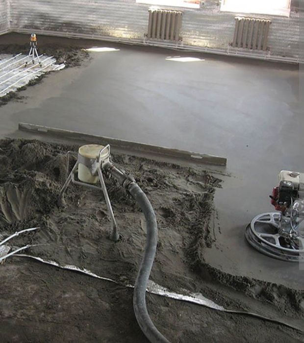 Робота напівсухої стяжки