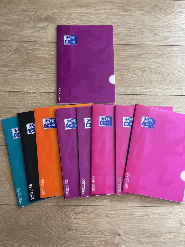 8 Cadernos de linhas e 1 quadriculado OXFORD