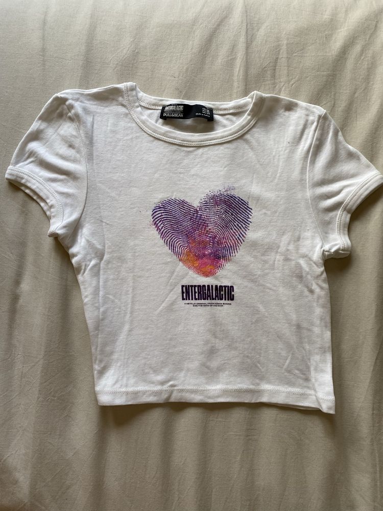 Tshirt estampada com coração