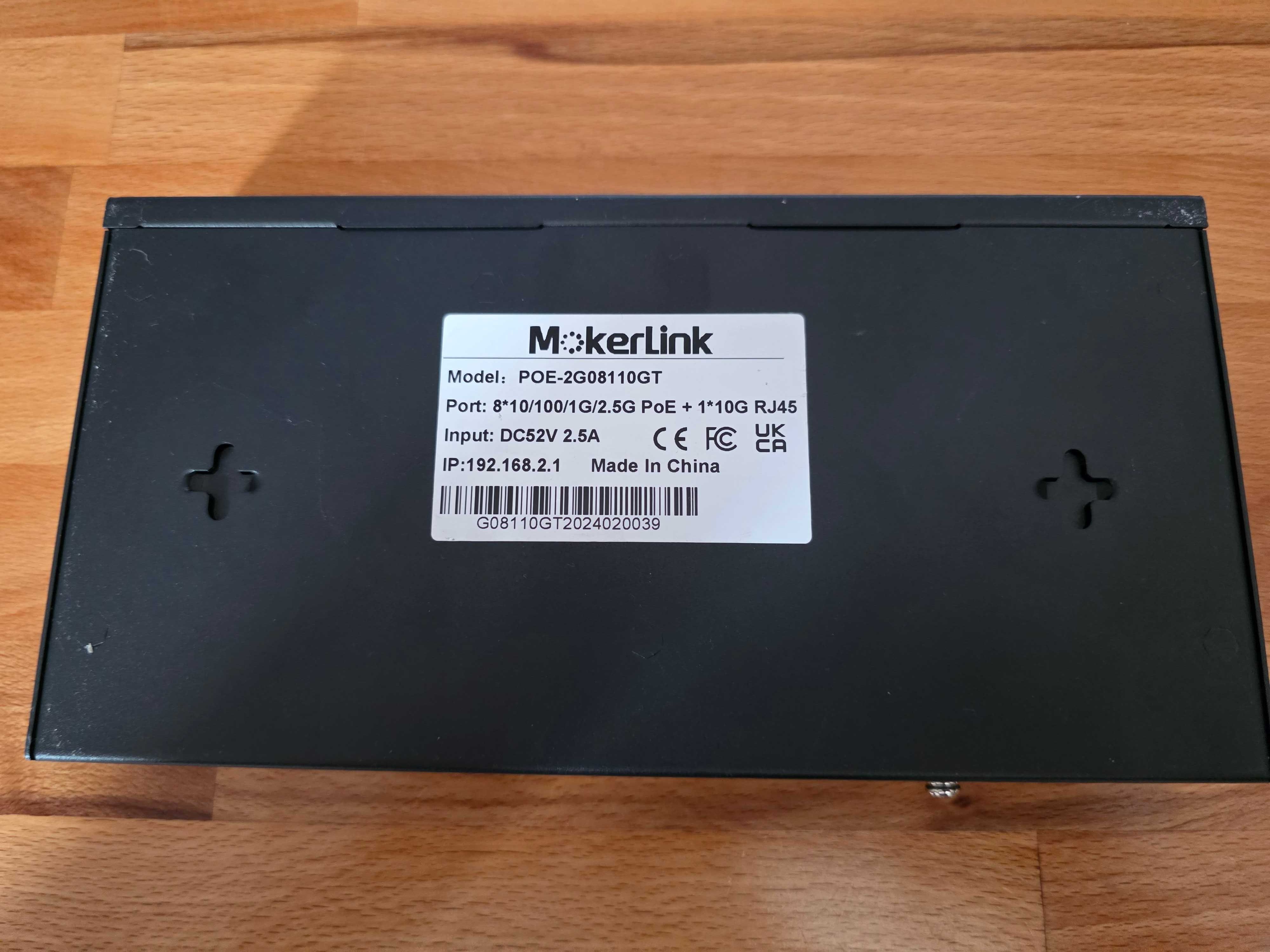 Switch Mokerlink POE-2G08110GT